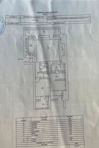 Kiseleff 2021, Prima Inchiriere 3 camere 116 mp 2 Bai Centrala, Loc Parcare